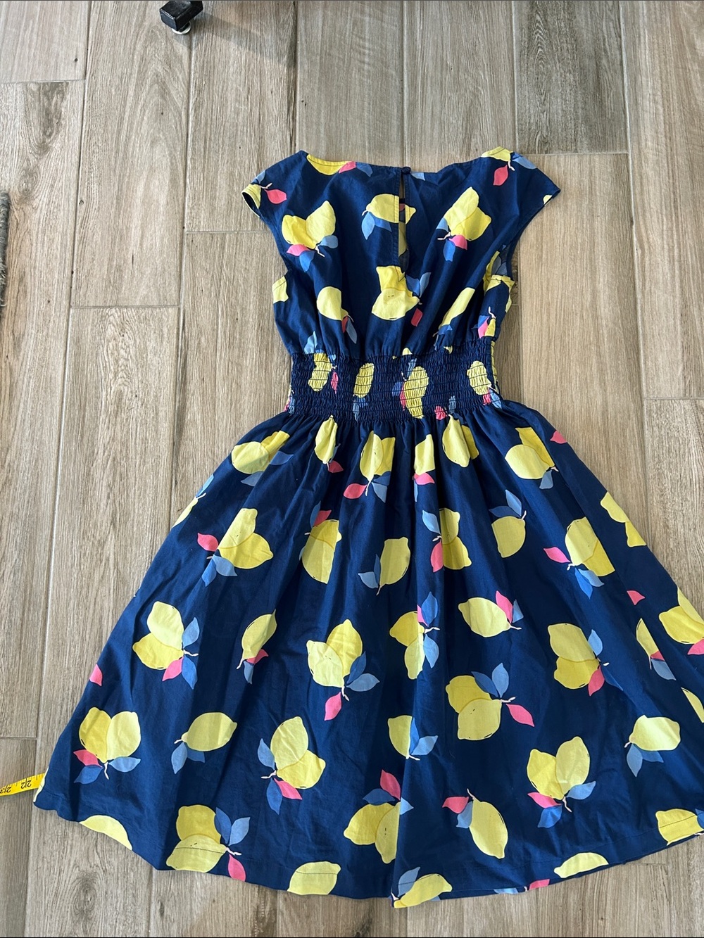 kate spade Navy Dress with Yellow Lemon Print - Picture 5 of 7